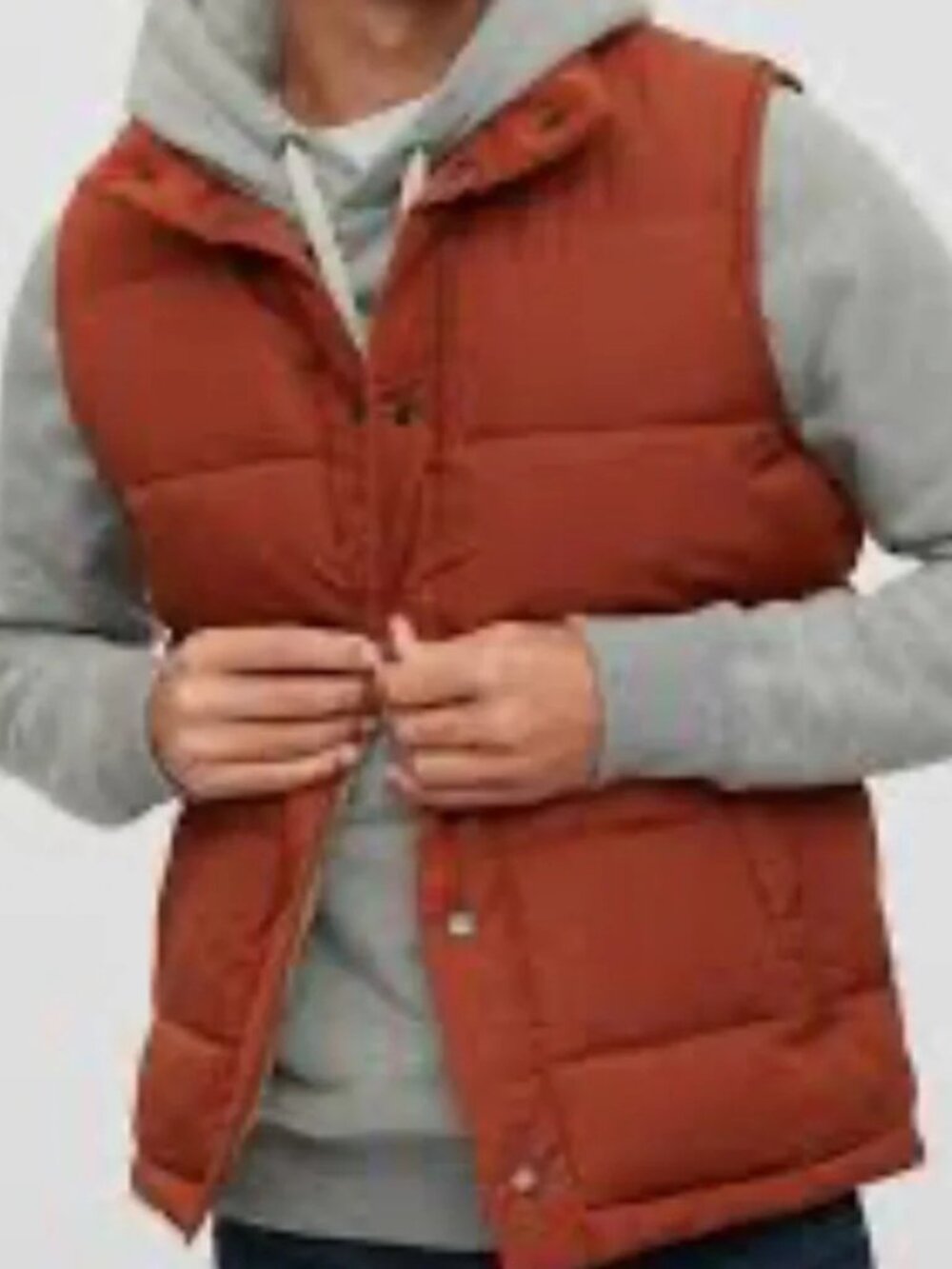 GAP Men's Quilted Upcycled Puffer Vest - Cooper Sz XL